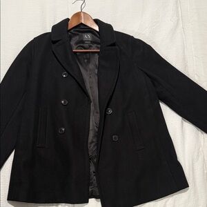 A/X Armani Exchange Black Pea Coat